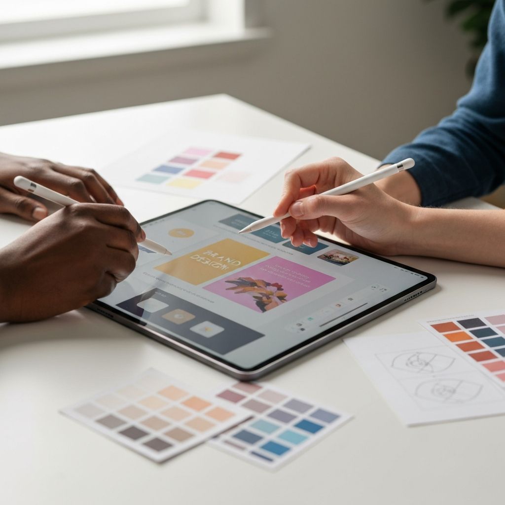 Collaborative design work on iPad Pro